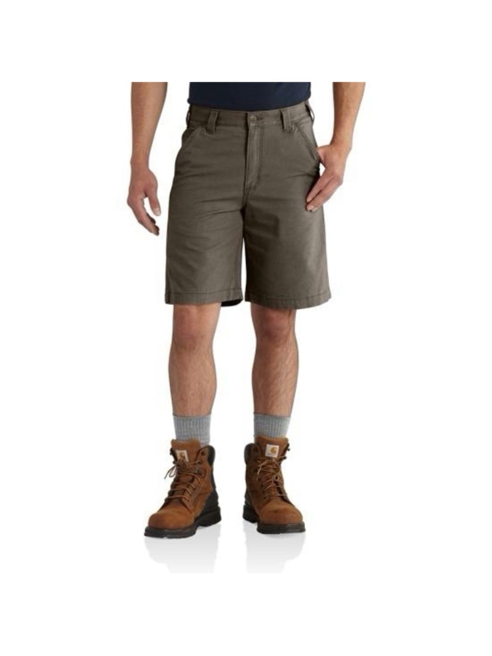 Carhartt Men's 100% Cotton Canvas Utility Work Shorts Grey Relaxed Loose Fit 42”